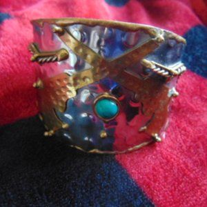 Stylish silver cuff bracelet